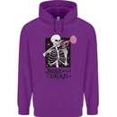 Jazz is Not Dead Skeleton Childrens Kids Hoodie Purple