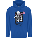 Jazz is Not Dead Skeleton Childrens Kids Hoodie Royal Blue