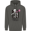 Jazz is Not Dead Skeleton Childrens Kids Hoodie Storm Grey