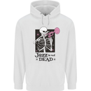 Jazz is Not Dead Skeleton Childrens Kids Hoodie White