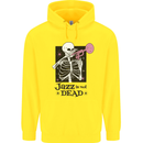 Jazz is Not Dead Skeleton Childrens Kids Hoodie Yellow