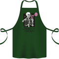 Jazz is Not Dead Skeleton Cotton Apron 100% Organic Forest Green