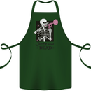 Jazz is Not Dead Skeleton Cotton Apron 100% Organic Forest Green