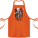 Jazz is Not Dead Skeleton Cotton Apron 100% Organic Orange