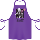 Jazz is Not Dead Skeleton Cotton Apron 100% Organic Purple