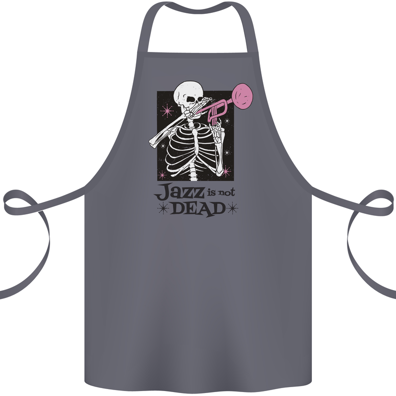 Jazz is Not Dead Skeleton Cotton Apron 100% Organic Steel