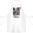 Jazz is Not Dead Skeleton Cotton Apron 100% Organic White