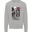 Jazz is Not Dead Skeleton Kids Sweatshirt Jumper Sports Grey