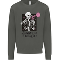 Jazz is Not Dead Skeleton Kids Sweatshirt Jumper Storm Grey