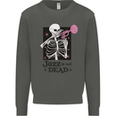 Jazz is Not Dead Skeleton Kids Sweatshirt Jumper Storm Grey