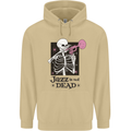 Jazz is Not Dead Skeleton Mens 80% Cotton Hoodie Sand
