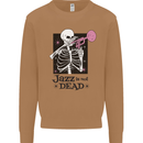 Jazz is Not Dead Skeleton Mens Sweatshirt Jumper Caramel Latte