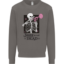 Jazz is Not Dead Skeleton Mens Sweatshirt Jumper Charcoal