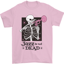 Jazz is Not Dead Skeleton Mens T-Shirt Cotton Gildan Light Pink