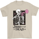 Jazz is Not Dead Skeleton Mens T-Shirt Cotton Gildan Sand