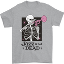 Jazz is Not Dead Skeleton Mens T-Shirt Cotton Gildan Sports Grey