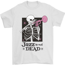 Jazz is Not Dead Skeleton Mens T-Shirt Cotton Gildan White