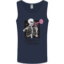 Jazz is Not Dead Skeleton Mens Vest Tank Top Navy Blue