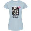 Jazz is Not Dead Skeleton Womens Petite Cut T-Shirt Light Blue