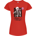 Jazz is Not Dead Skeleton Womens Petite Cut T-Shirt Red