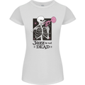 Jazz is Not Dead Skeleton Womens Petite Cut T-Shirt White