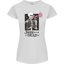 Jazz is Not Dead Skeleton Womens Petite Cut T-Shirt White