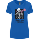 Jazz is Not Dead Skeleton Womens Wider Cut T-Shirt Royal Blue
