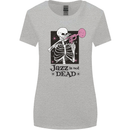 Jazz is Not Dead Skeleton Womens Wider Cut T-Shirt Sports Grey