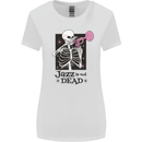 Jazz is Not Dead Skeleton Womens Wider Cut T-Shirt White