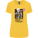 Jazz is Not Dead Skeleton Womens Wider Cut T-Shirt Yellow