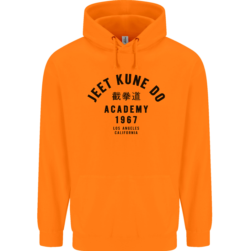 Jeet Kune Do Academy MMA Martial Arts Mens 80% Cotton Hoodie Orange