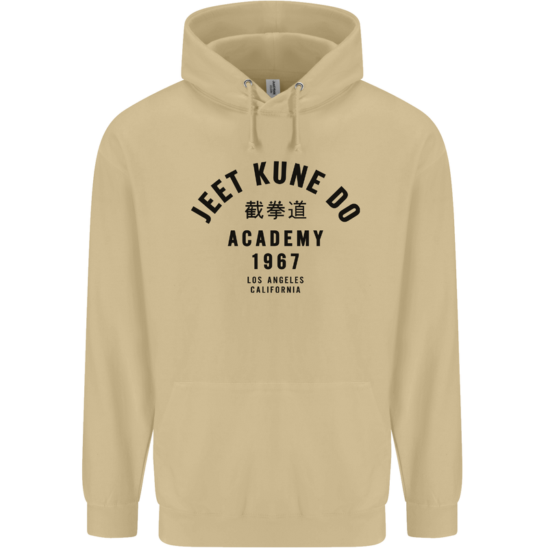 Jeet Kune Do Academy MMA Martial Arts Mens 80% Cotton Hoodie Sand