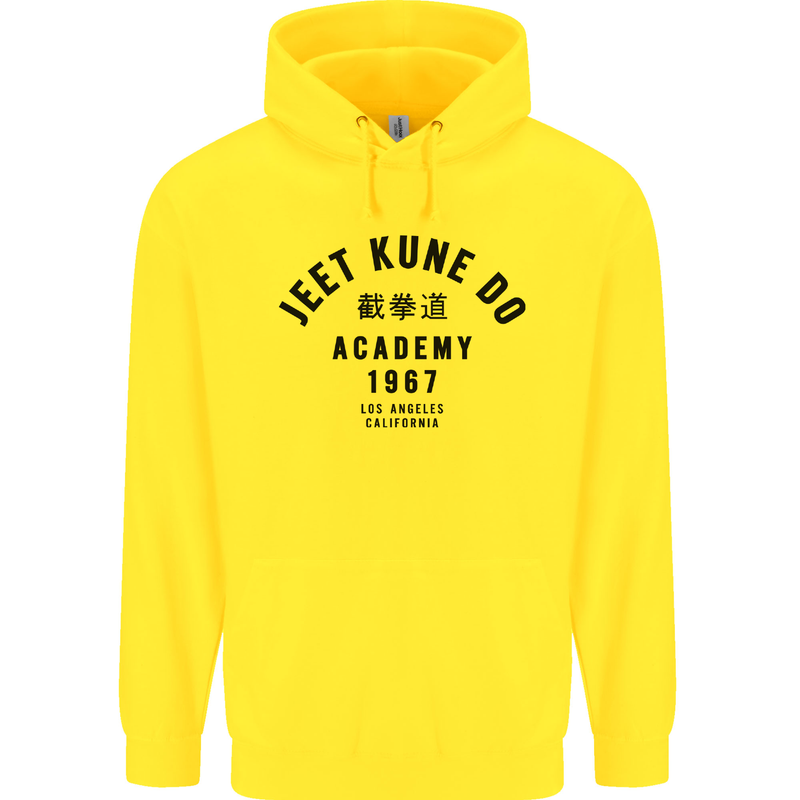 Jeet Kune Do Academy MMA Martial Arts Mens 80% Cotton Hoodie Yellow