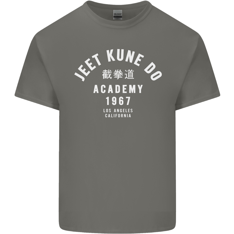 Jeet Kune Do Academy MMA Martial Arts Mens Cotton T-Shirt Tee Top Charcoal