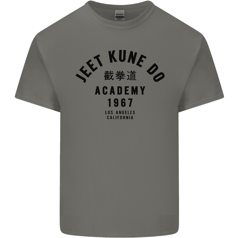 Jeet Kune Do Academy MMA Martial Arts Mens Cotton T-Shirt Tee Top Charcoal