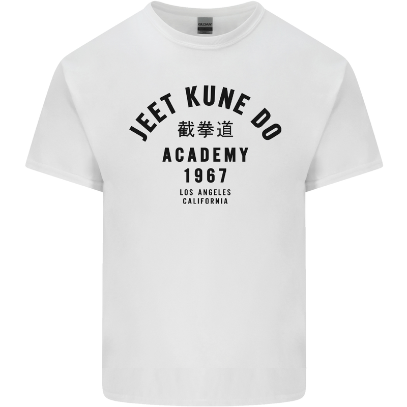 Jeet Kune Do Academy MMA Martial Arts Mens Cotton T-Shirt Tee Top White