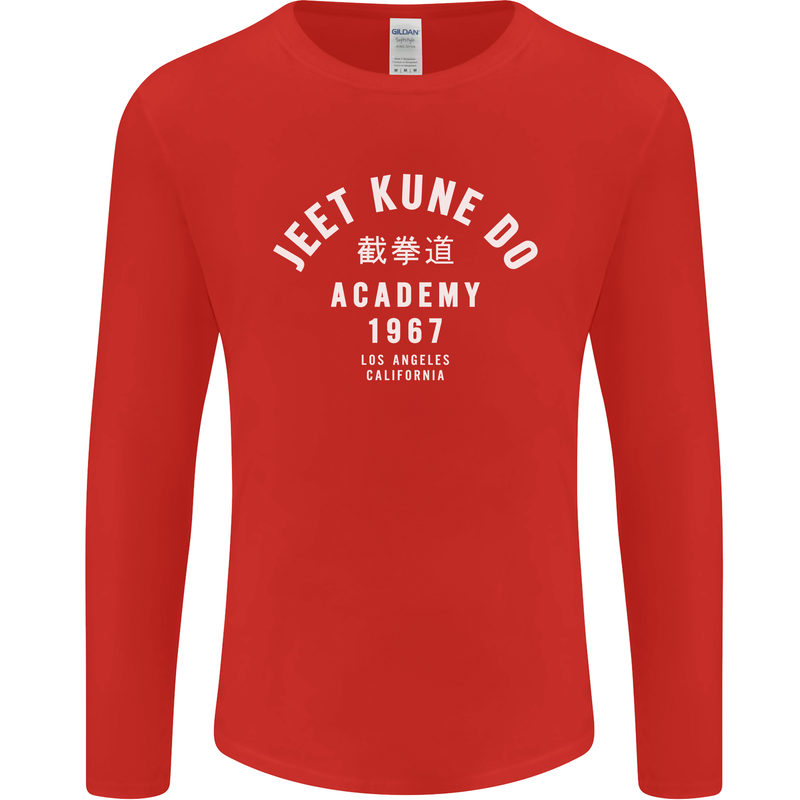 Jeet Kune Do Academy MMA Martial Arts Mens Long Sleeve T-Shirt Red