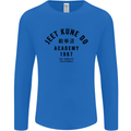 Jeet Kune Do Academy MMA Martial Arts Mens Long Sleeve T-Shirt Royal Blue