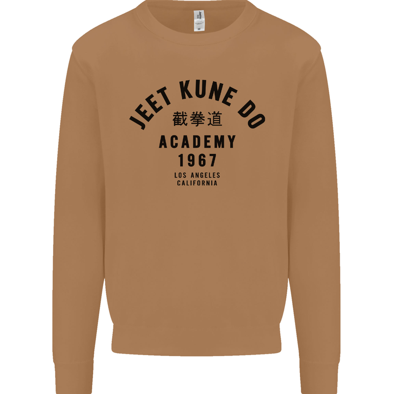 Jeet Kune Do Academy MMA Martial Arts Mens Sweatshirt Jumper Caramel Latte