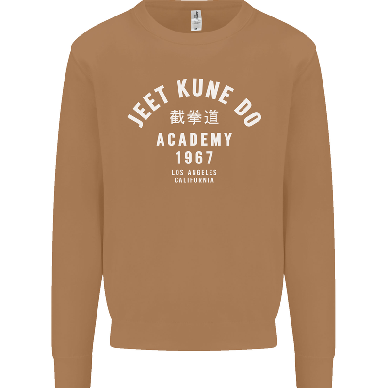 Jeet Kune Do Academy MMA Martial Arts Mens Sweatshirt Jumper Caramel Latte
