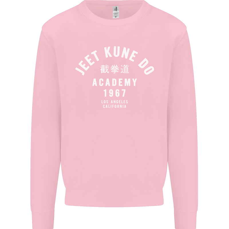 Jeet Kune Do Academy MMA Martial Arts Mens Sweatshirt Jumper Light Pink