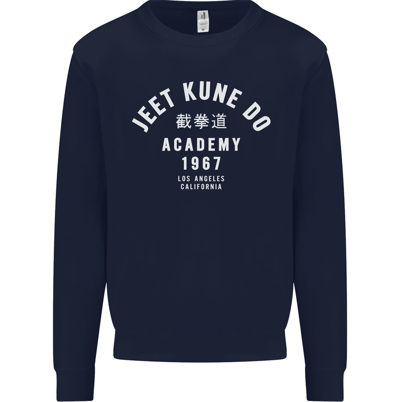 Jeet Kune Do Academy MMA Martial Arts Mens Sweatshirt Jumper Navy Blue