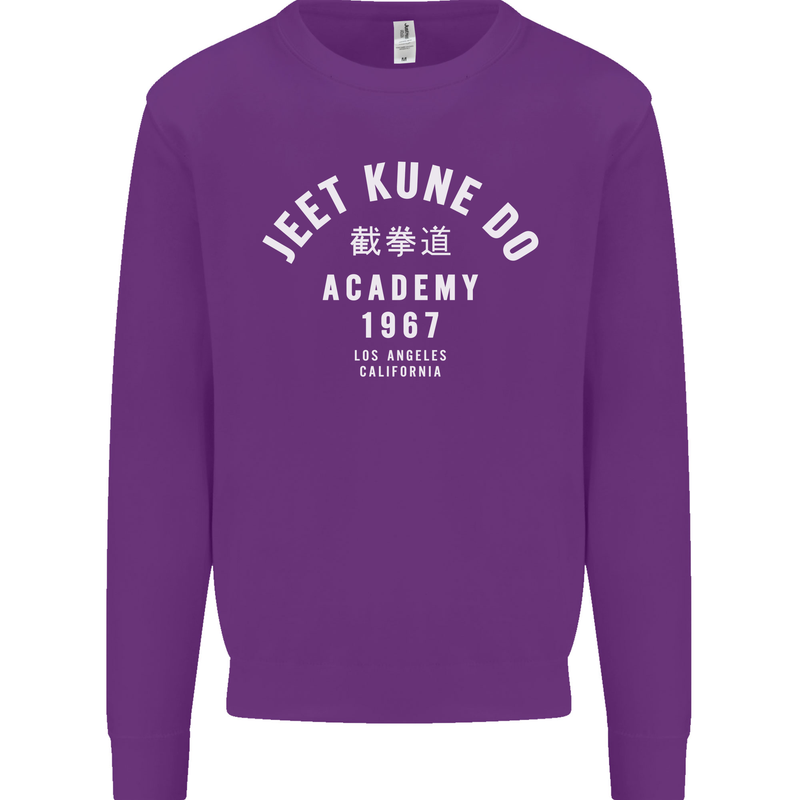 Jeet Kune Do Academy MMA Martial Arts Mens Sweatshirt Jumper Purple