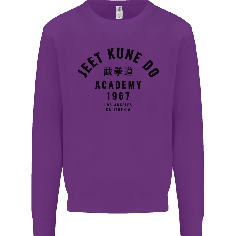Jeet Kune Do Academy MMA Martial Arts Mens Sweatshirt Jumper Purple