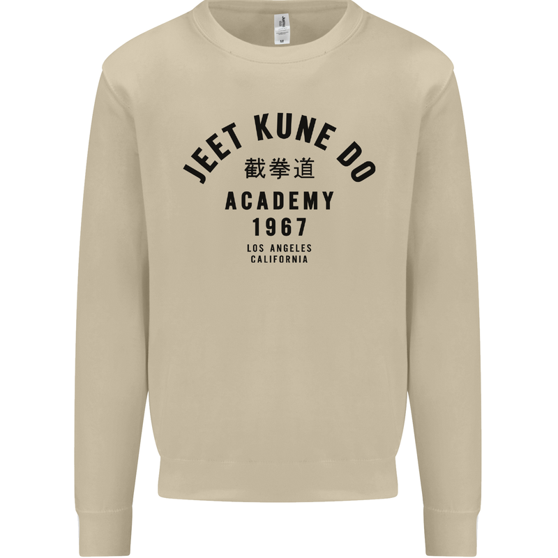 Jeet Kune Do Academy MMA Martial Arts Mens Sweatshirt Jumper Sand