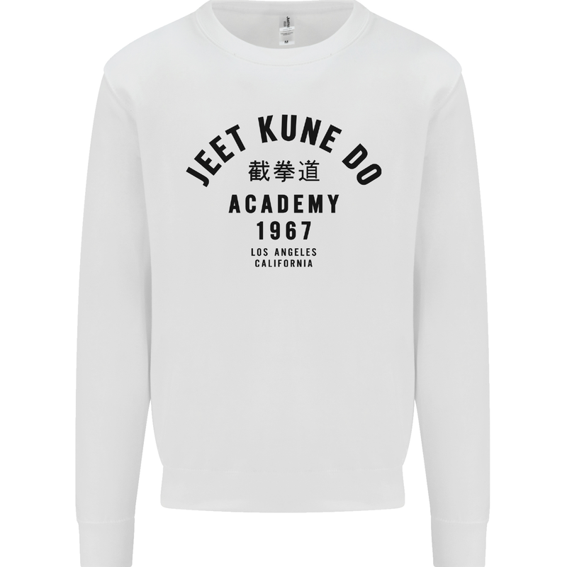 Jeet Kune Do Academy MMA Martial Arts Mens Sweatshirt Jumper White