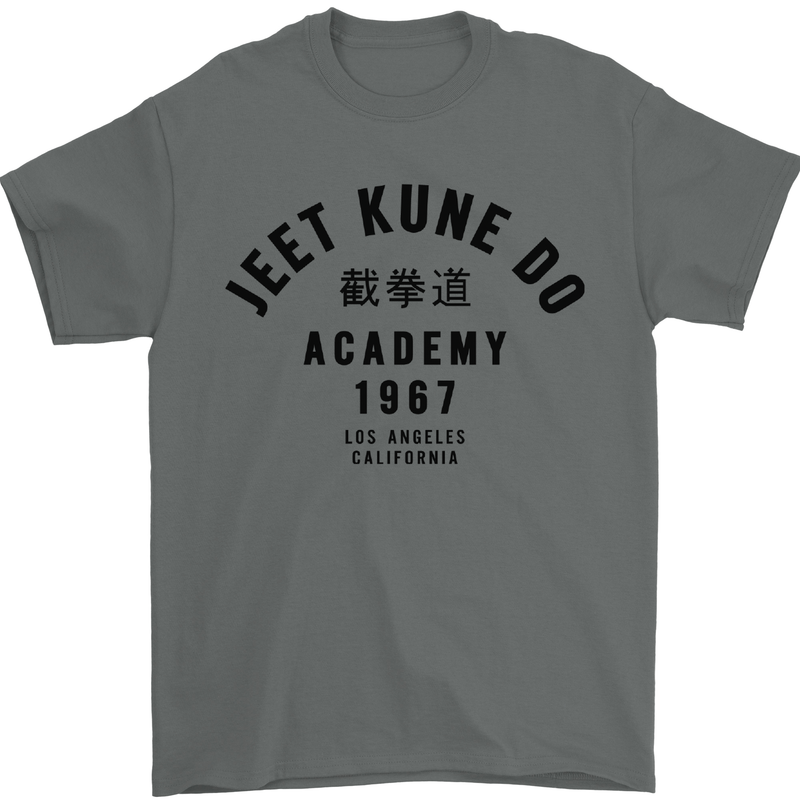 Jeet Kune Do Academy MMA Martial Arts Mens T-Shirt Cotton Gildan Charcoal