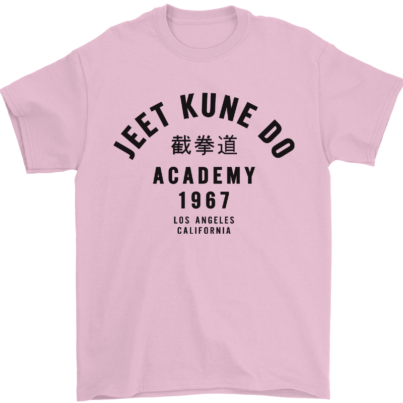 Jeet Kune Do Academy MMA Martial Arts Mens T-Shirt Cotton Gildan Light Pink