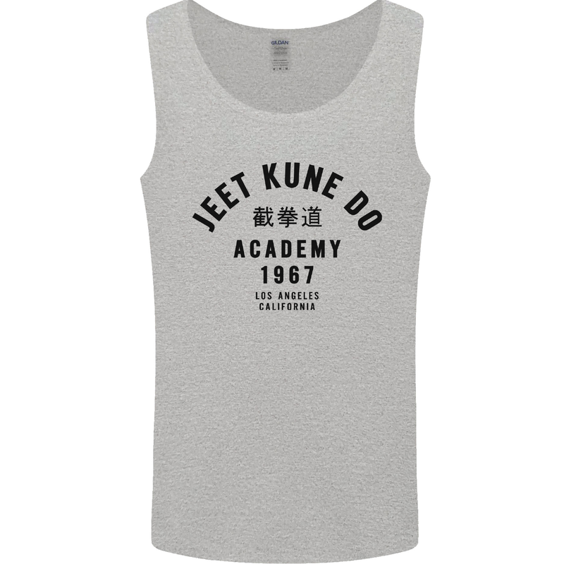 Jeet Kune Do Academy MMA Martial Arts Mens Vest Tank Top Sports Grey