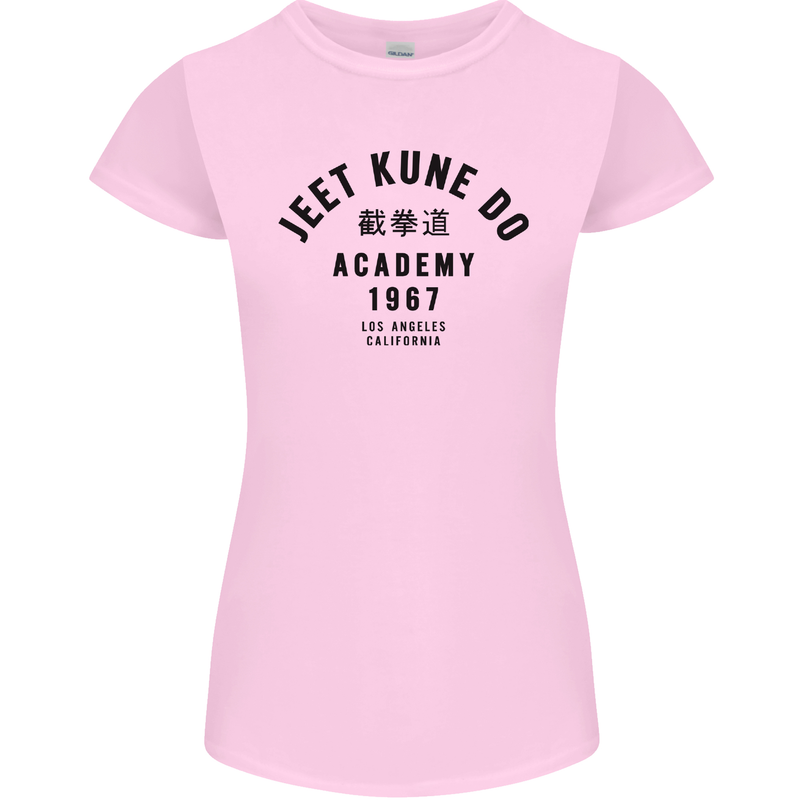 Jeet Kune Do Academy MMA Martial Arts Womens Petite Cut T-Shirt Light Pink